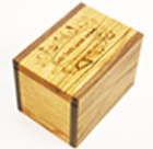 Red Oak & Walnut Wood Recipe Box
