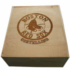 Beautiful Handcrafted 3 Bottle Wine box with your favorite TEAM's Logo