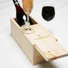 Beautiful Handcrafted 1 Bottle Wine Box ENGRAVED FREE !