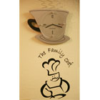 The Family Chef with Mustache Sticker